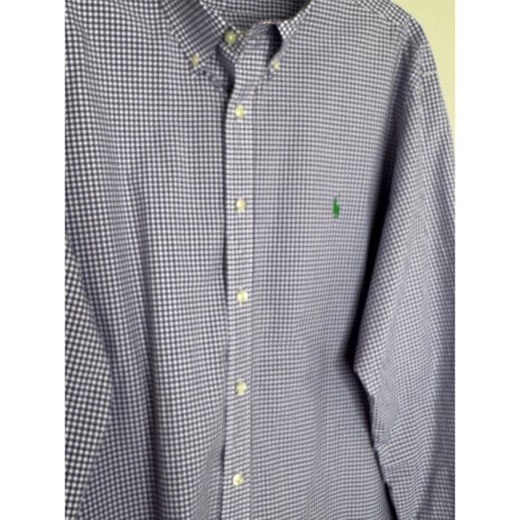 Polo Ralph Lauren Purple Gingham Button Down Shirt Classic Preppy XXL - Picture 3 of 7